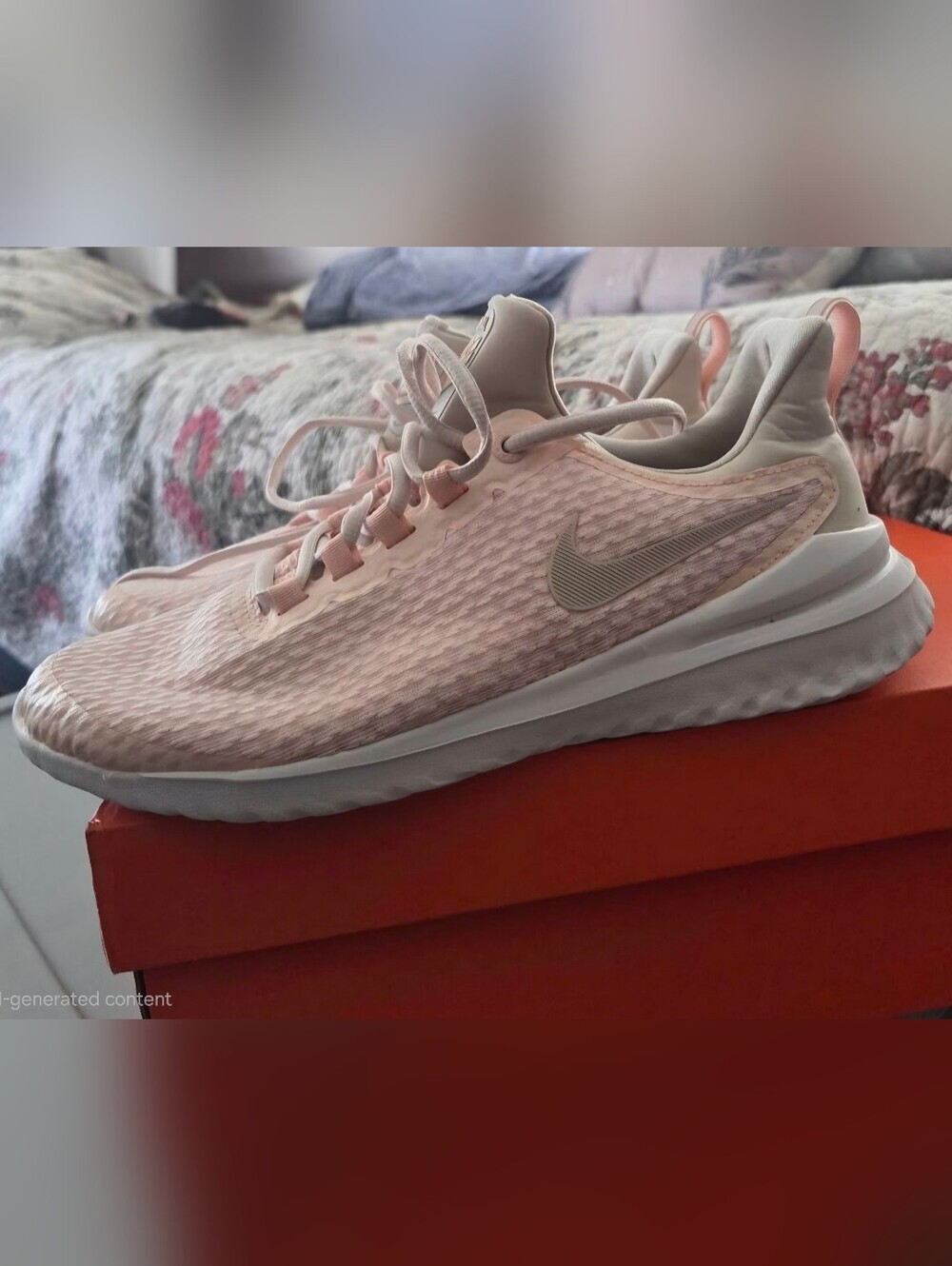 Nike Women's Light Pink Mesh Running SneakersNike Renew Rival Pink Shoes - Picture 3 of 8